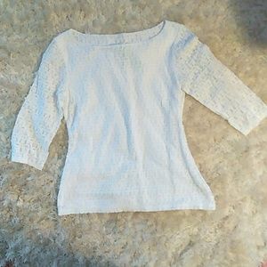 Lace Top with Boat Neckline